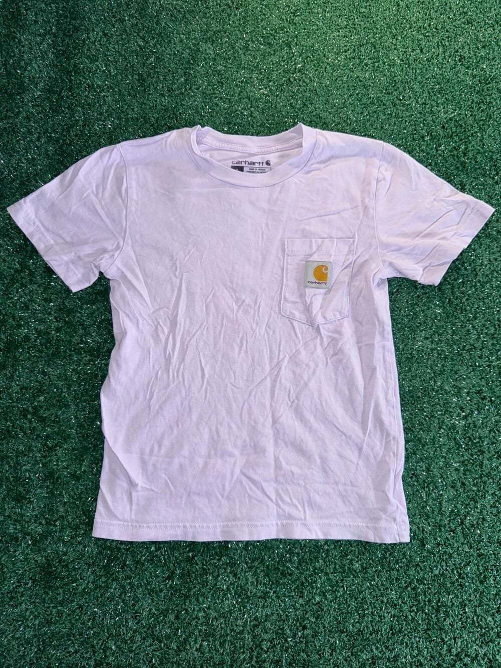 Carhartt Kids Workwear Short-Sleeve Pocket T-Shirt in Lavender